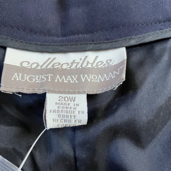 NWT navy dress pants double button  lined - Picture 1 of 5